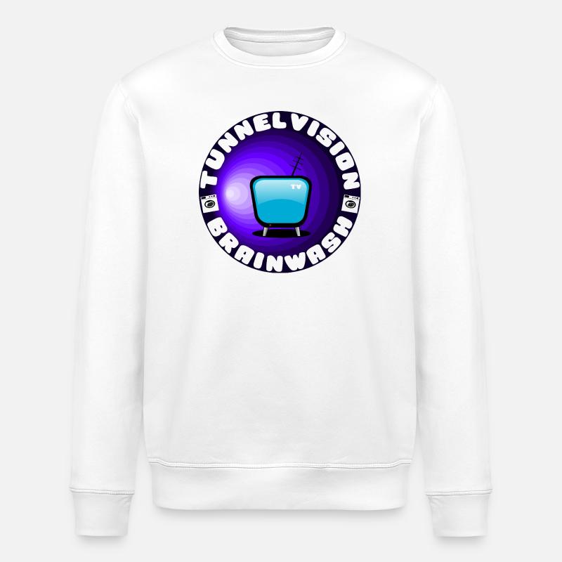 TunnelVision - Brainwash - Stanley/Stella Unisex Bio-Sweatshirt ROLLER - Weiß