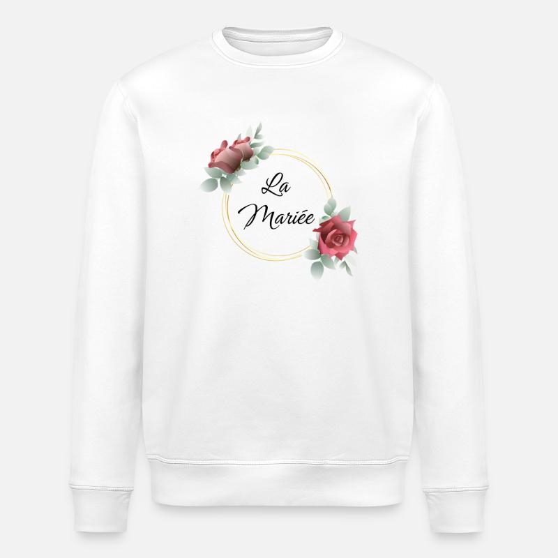 Die Braut-Junggesellinnenabschied-Hochzeit - Stanley/Stella Unisex Bio-Sweatshirt ROLLER - Weiß