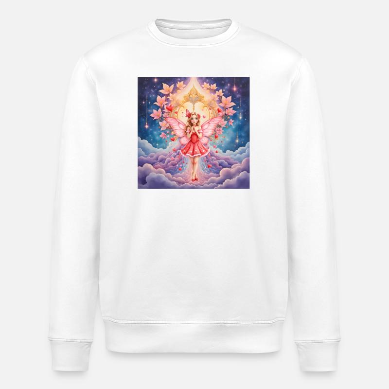 Fantasme de la Fée Rose - Sweat bio ROLLER Stanley/Stella Unisexe - blanc