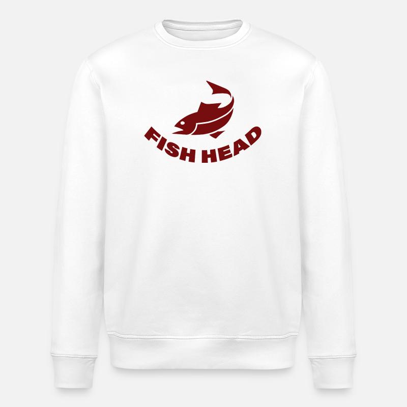 FISH HEAD - Stanley/Stella Unisex Bio-Sweatshirt ROLLER - Weiß