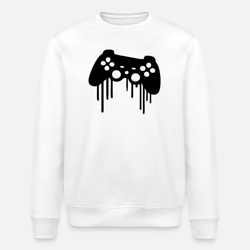 Manette de jeu - Sweat bio ROLLER Stanley/Stella Unisexe - blanc