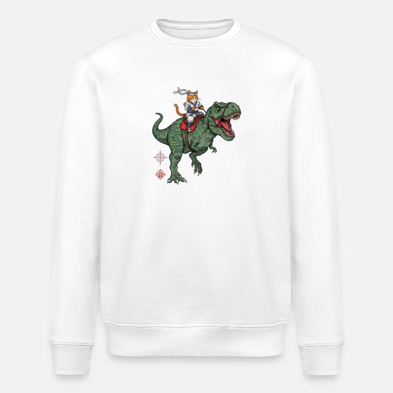 Cat Knight sur Dinosaur - Sweat bio ROLLER Stanley/Stella Unisexe - blanc