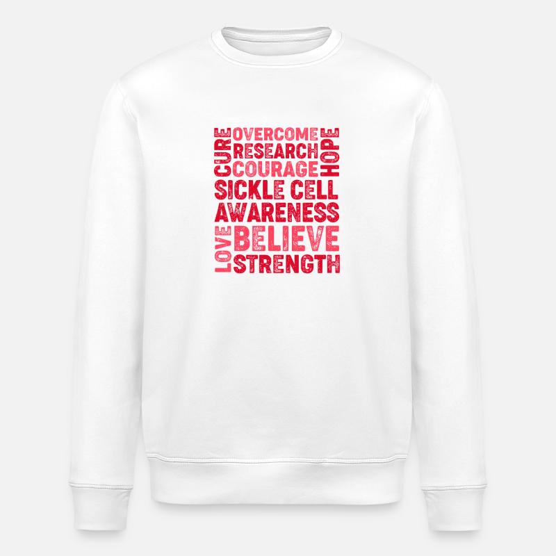 Sichelzellen Anämie - Stanley/Stella Unisex Bio-Sweatshirt ROLLER - Weiß