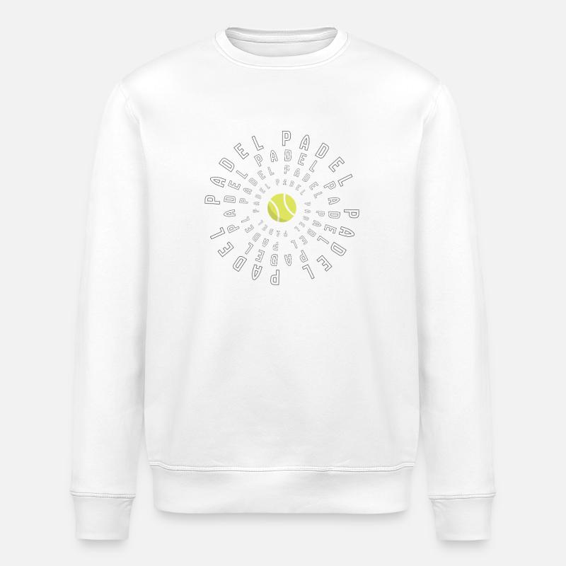 Padel_cirkel - Stanley/Stella Unisex Bio-Sweatshirt ROLLER - Weiß