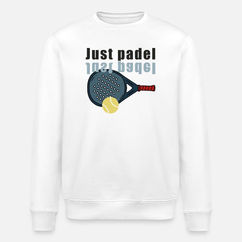 Just_padel - Stanley/Stella Unisex Bio-Sweatshirt ROLLER - Weiß