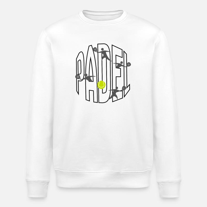 padel - Sweat bio ROLLER Stanley/Stella Unisexe - blanc