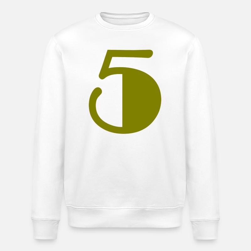 5. ANNIVERSARY. 5 YEARS. 5th ANNIVERSARY - Stanley/Stella ROLLER Unisex Organic Sweatshirt - white