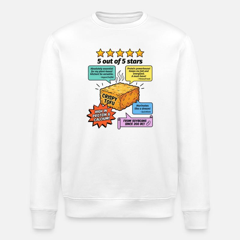 Critique 5 étoiles de Crispy Tofu - Sweat bio ROLLER Stanley/Stella Unisexe - blanc