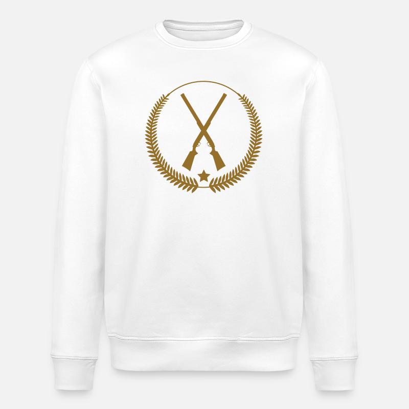 Chasse - Chasseur - Sweat bio ROLLER Stanley/Stella Unisexe - blanc