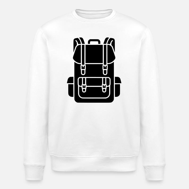 Hiking Backpack Trekking Gear - Stanley/Stella ROLLER Unisex Organic Sweatshirt - white