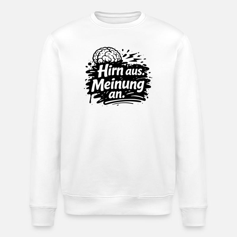 Brain from opinion on - Stanley/Stella ROLLER Unisex Organic Sweatshirt - white