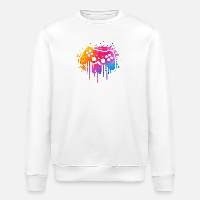 Gaming - Stanley/Stella Unisex Bio-Sweatshirt ROLLER - Weiß