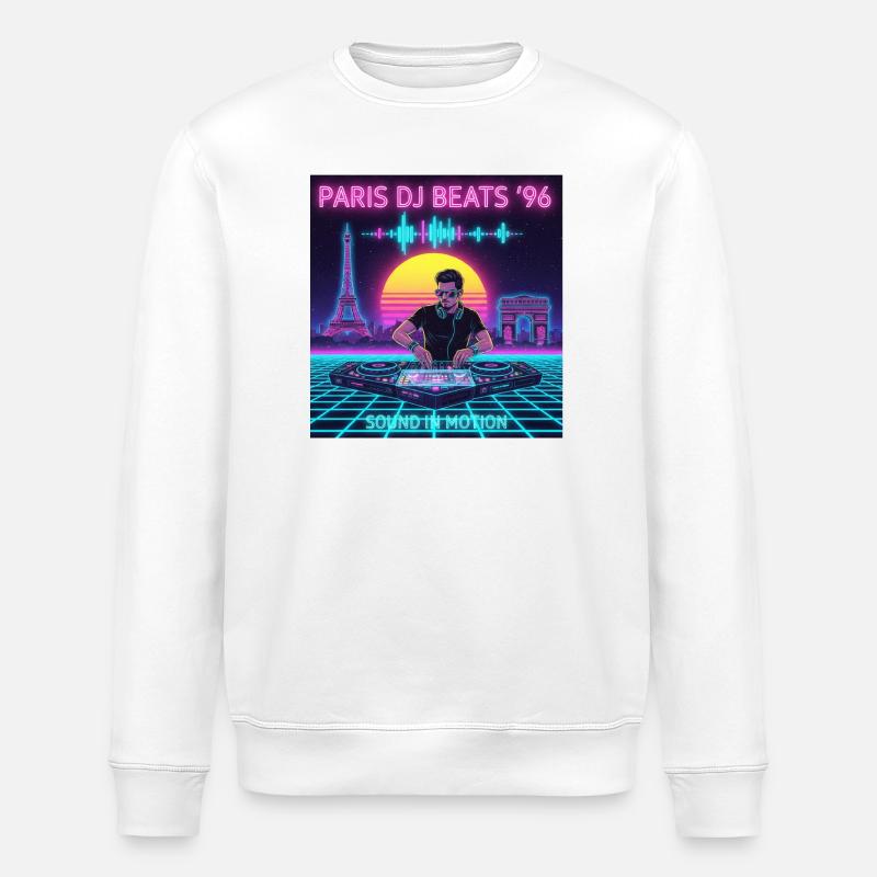 Paris DJ - Stanley/Stella Unisex Bio-Sweatshirt ROLLER - Weiß