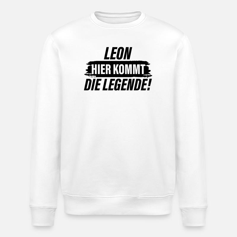 Leon, here comes the legend - Stanley/Stella ROLLER Unisex Organic Sweatshirt - white