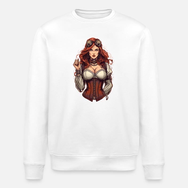 Femmes Steampunk Magnifiques Steampunk - Sweat bio ROLLER Stanley/Stella Unisexe - blanc