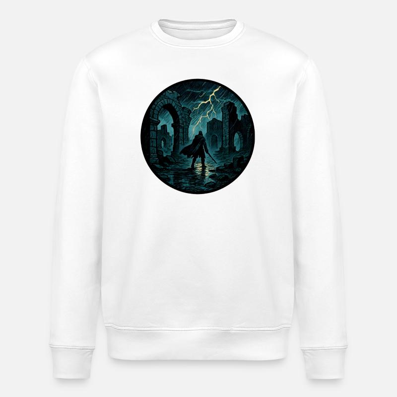 Sturmruinen Krieger - Stanley/Stella Unisex Bio-Sweatshirt ROLLER - Weiß