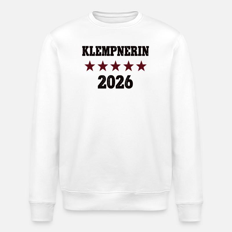 Plumber Profession Training Apprenticeship Plumbing 2026 - Stanley/Stella ROLLER Unisex Organic Sweatshirt - white