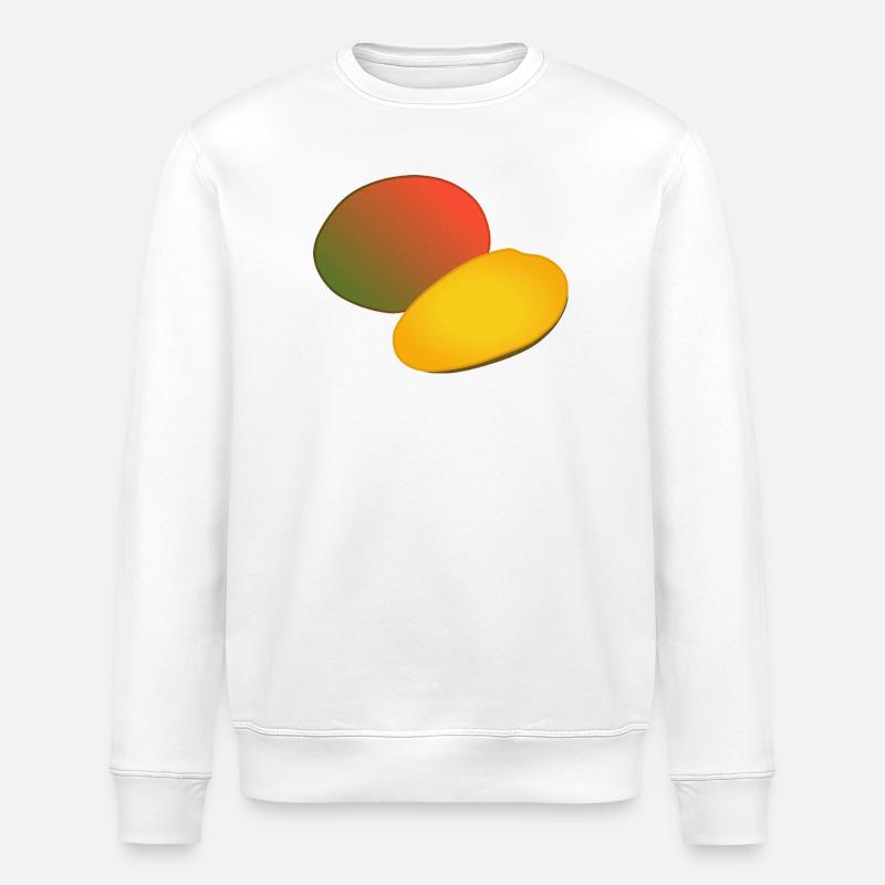 Tropical Mango Duo Gradient - Stanley/Stella ROLLER Unisex Organic Sweatshirt - white