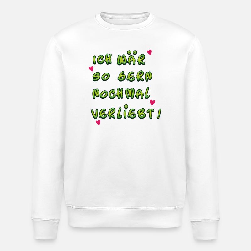 verliebt - Stanley/Stella Unisex Bio-Sweatshirt ROLLER - Weiß