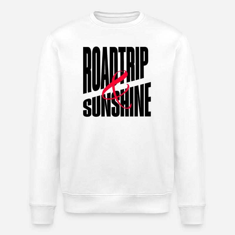 ROADTRIP SUNSHINE - Stanley/Stella Unisex Bio-Sweatshirt ROLLER - Weiß