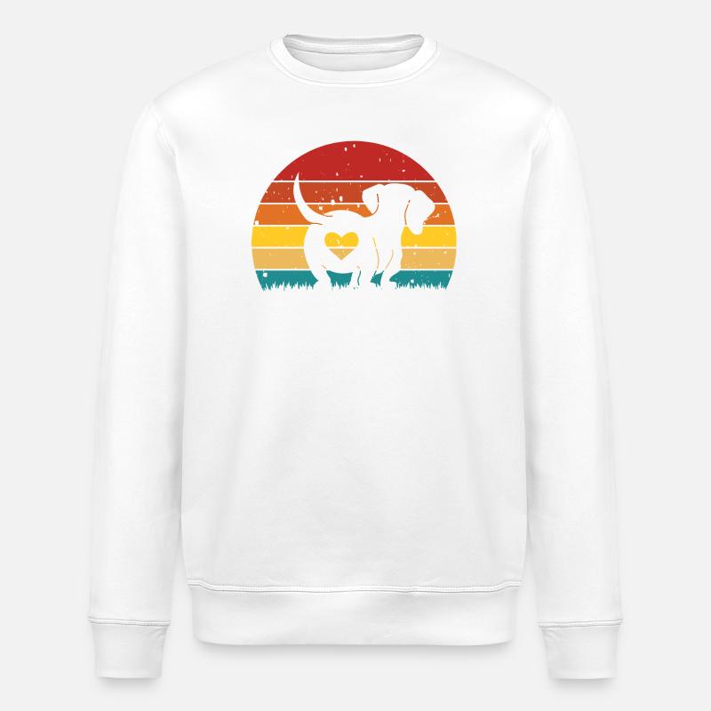 Fesses de chien - Sweat bio ROLLER Stanley/Stella Unisexe - blanc