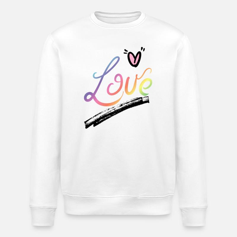 love amour - Sweat bio ROLLER Stanley/Stella Unisexe - blanc