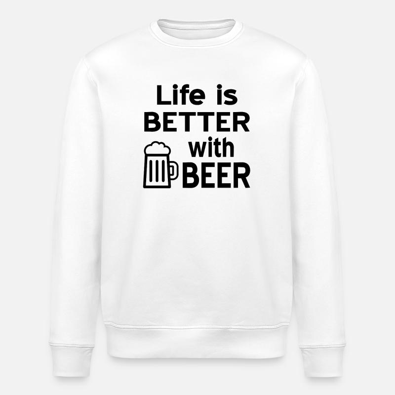 Bier - Stanley/Stella Unisex Bio-Sweatshirt ROLLER - Weiß