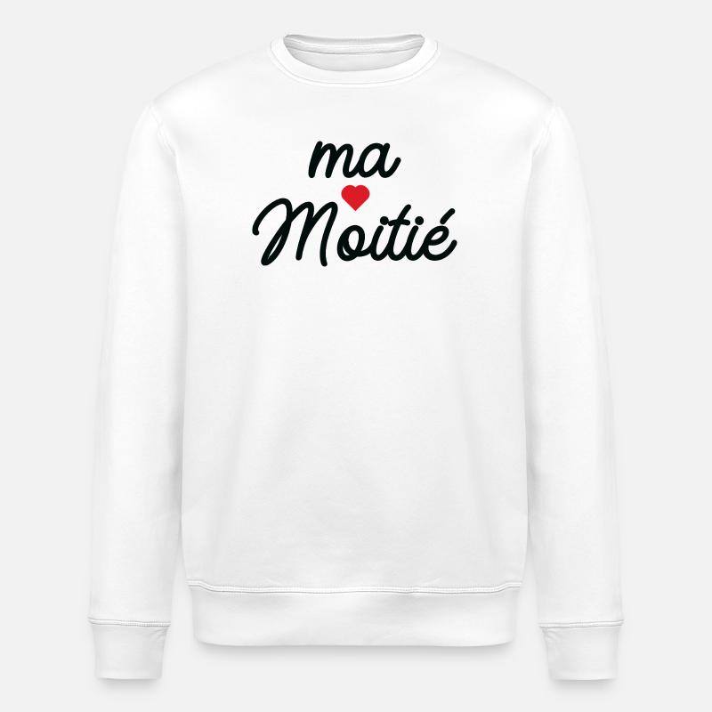 Mein Herz - Stanley/Stella Unisex Bio-Sweatshirt ROLLER - Weiß