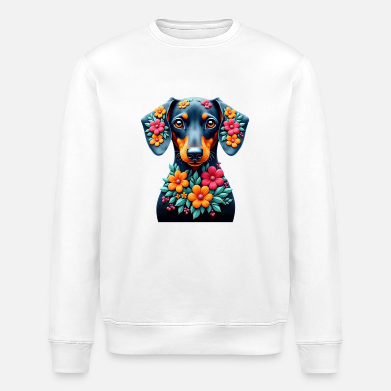 Dackel teckel teckel tekel - Sweat bio ROLLER Stanley/Stella Unisexe - blanc