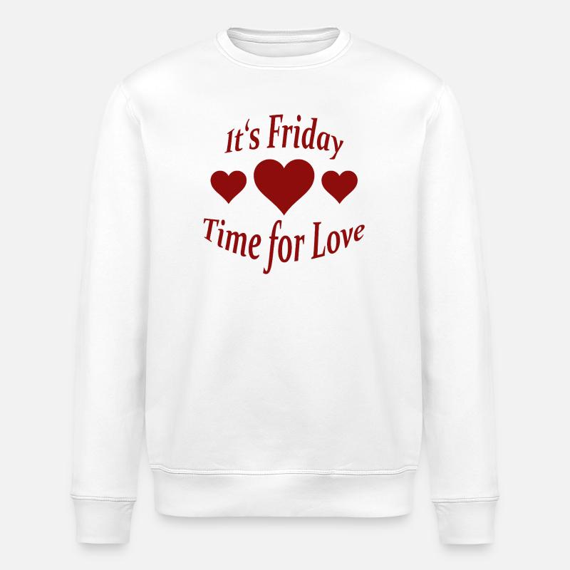 Friday - Stanley/Stella ROLLER Unisex Organic Sweatshirt - white