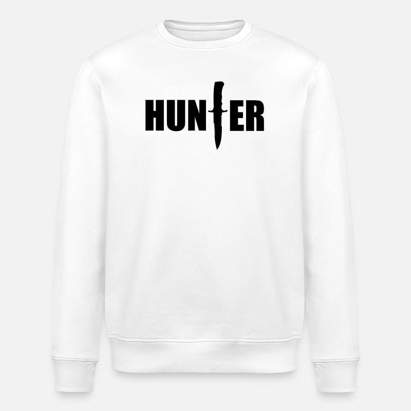 Chasse - Hunter - Sweat bio ROLLER Stanley/Stella Unisexe - blanc