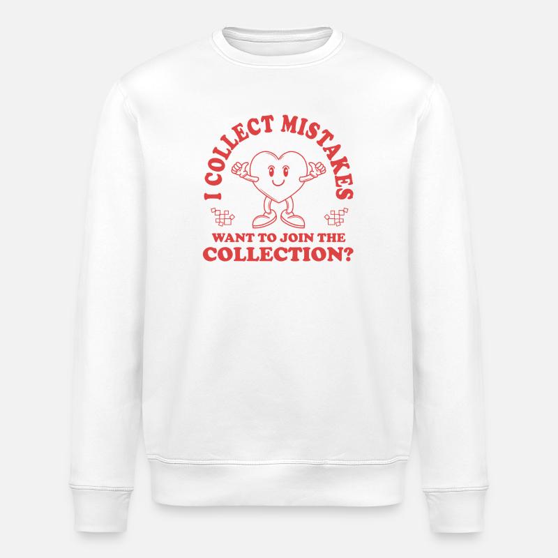 Ich sammle Fehler – Willst du mitmachen? - Stanley/Stella Unisex Bio-Sweatshirt ROLLER - Weiß