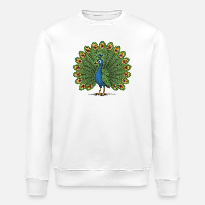 Pfauenwappen - Stanley/Stella Unisex Bio-Sweatshirt ROLLER - Weiß