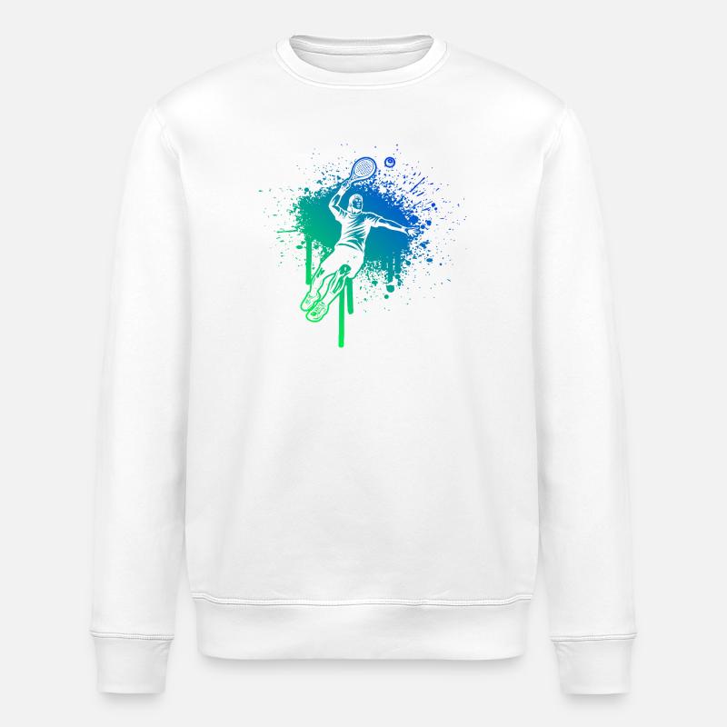 Einfach Padel zeitloses Design - Stanley/Stella Unisex Bio-Sweatshirt ROLLER - Weiß
