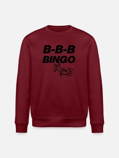 B-B-B-BINGO TREND, VIRAL SJOV, MEME SKOLELEDER 🪑 - Stanley/Stella økologisk unisex-sweatshirt ROLLER - hvid