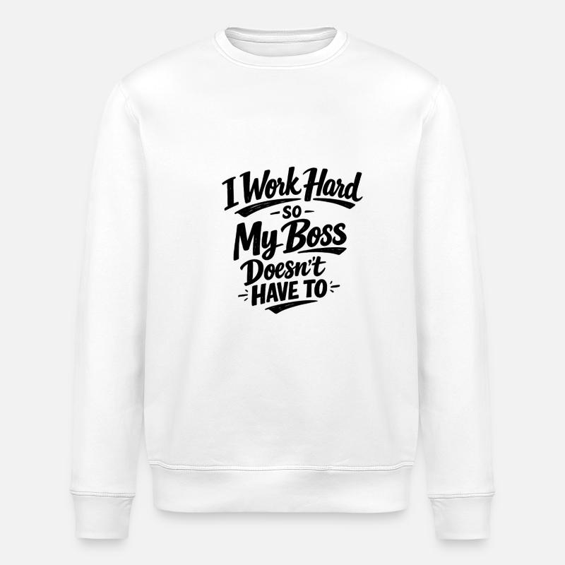 Lustige Kollegen Sprüche Arbeitskollege - Stanley/Stella Unisex Bio-Sweatshirt ROLLER - Weiß