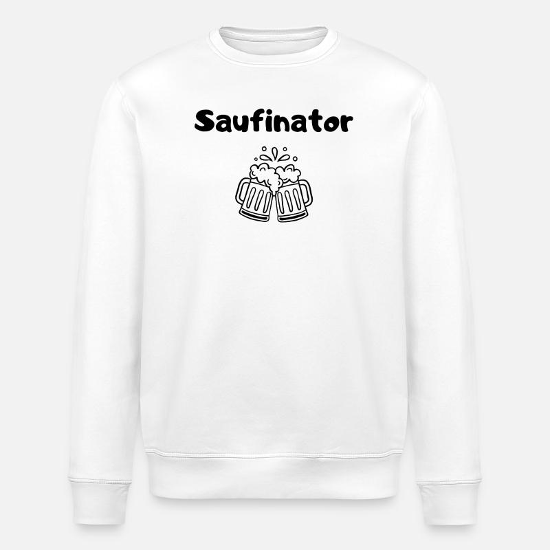 Saufinator - Stanley/Stella Unisex Bio-Sweatshirt ROLLER - Weiß