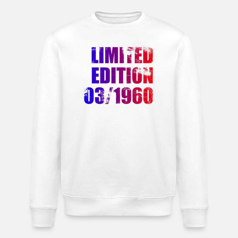 66e anniversaire Édition Limitée 03/1960 - Sweat bio ROLLER Stanley/Stella Unisexe - blanc