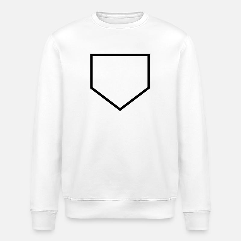 Marbre de baseball - Sweat bio ROLLER Stanley/Stella Unisexe - blanc