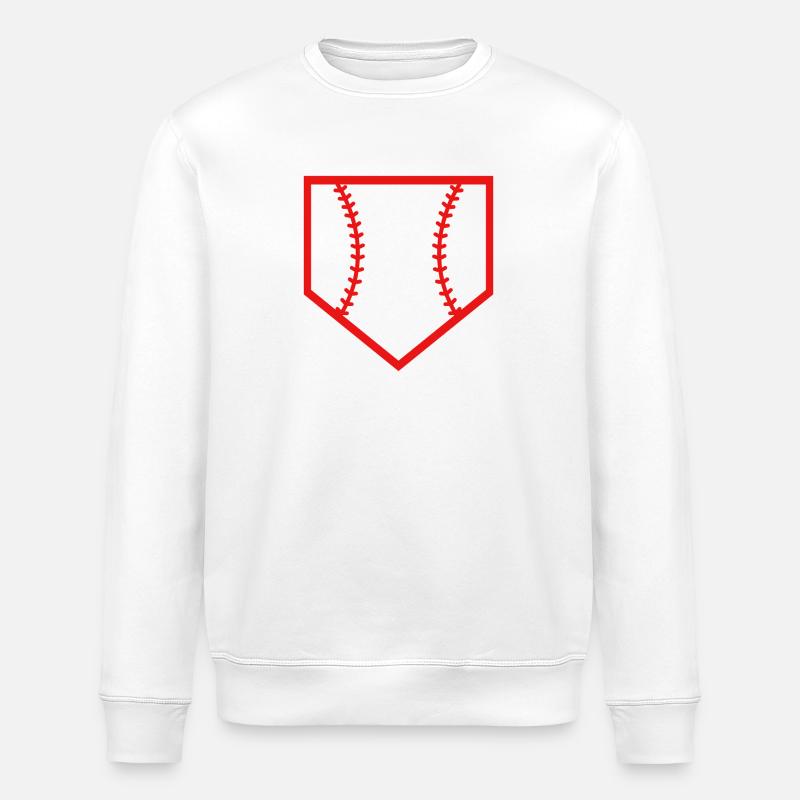 Marbre de baseball - Sweat bio ROLLER Stanley/Stella Unisexe - blanc