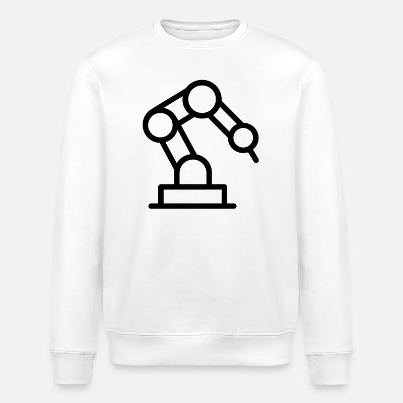 bras robotique - Sweat bio ROLLER Stanley/Stella Unisexe - blanc