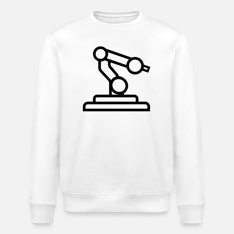bras robotique - Sweat bio ROLLER Stanley/Stella Unisexe - blanc
