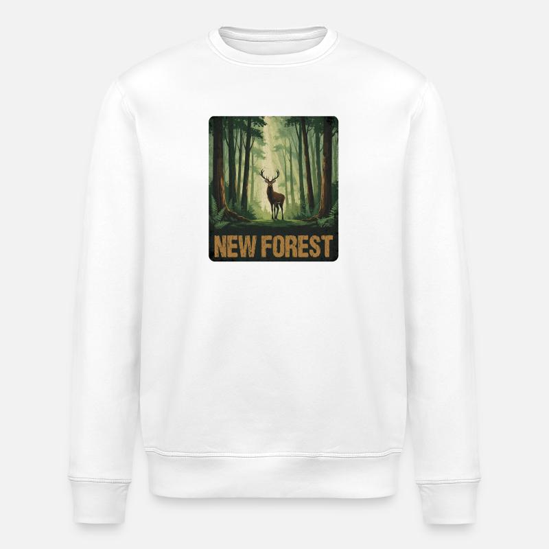 New Forest England - Stanley/Stella Unisex Bio-Sweatshirt ROLLER - Weiß