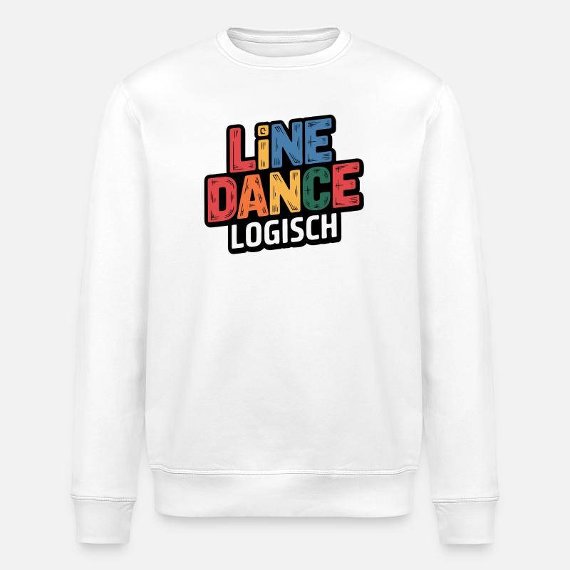 LineDance Logique Coloré - Sweat bio ROLLER Stanley/Stella Unisexe - blanc