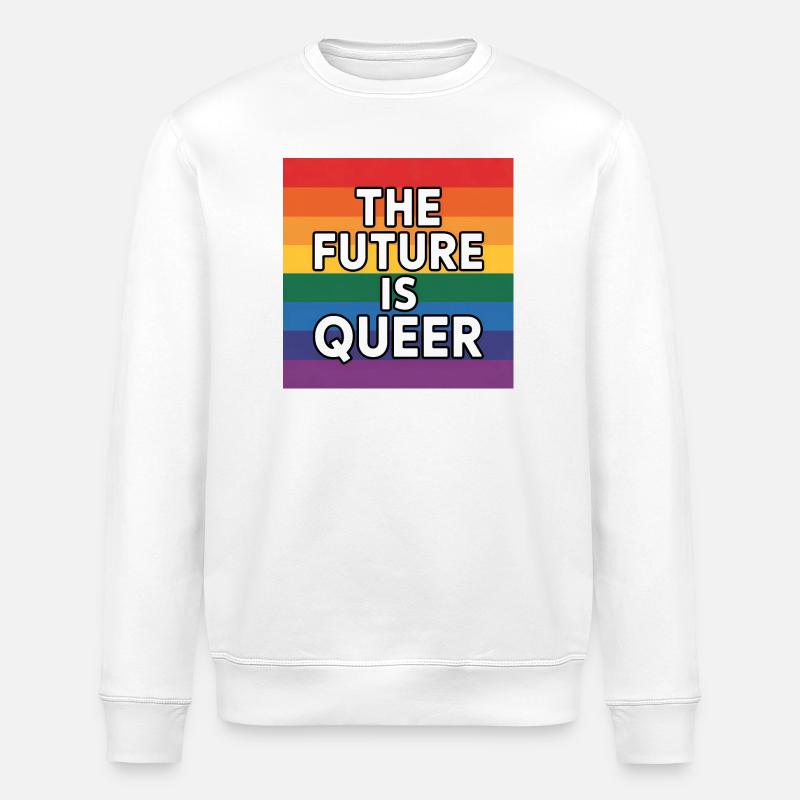 L’avenir est queer - Pride Tee - Sweat bio ROLLER Stanley/Stella Unisexe - blanc