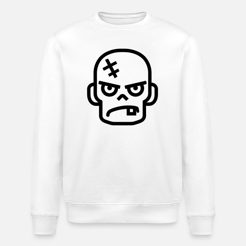 zombie - Stanley/Stella ROLLER Unisex Organic Sweatshirt - white