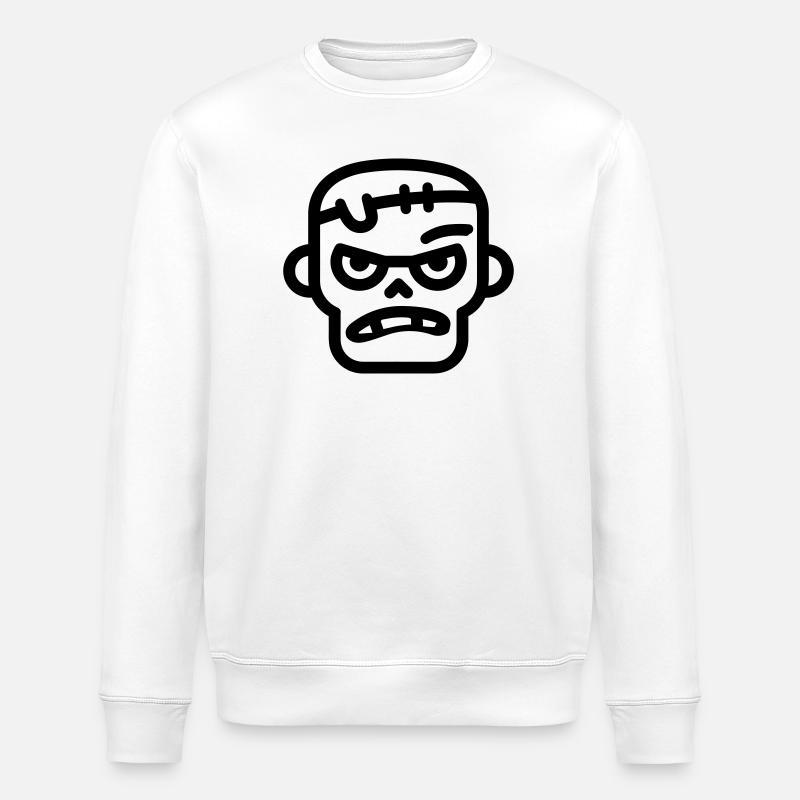 zombie - Stanley/Stella ROLLER Unisex Organic Sweatshirt - white