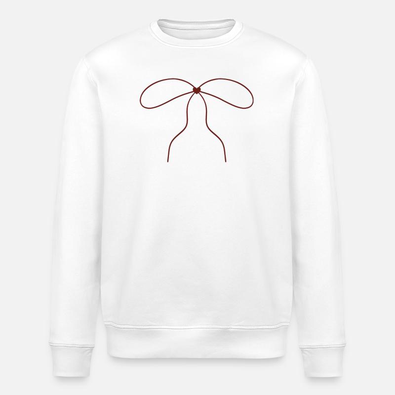 Kunst der kontinuierlichen Bogenlinie - Stanley/Stella Unisex Bio-Sweatshirt ROLLER - Weiß