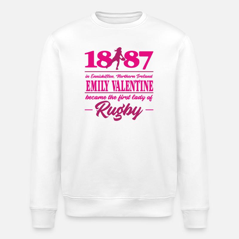 Marplo_Emily_Valentine_magenta - Stanley/Stella Unisex Bio-Sweatshirt ROLLER - Weiß