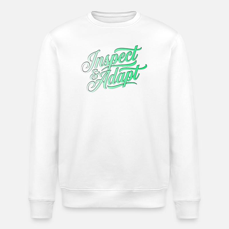 Inspecter & Adapter, Agile Coach Scrum Shirt - Sweat bio ROLLER Stanley/Stella Unisexe - blanc